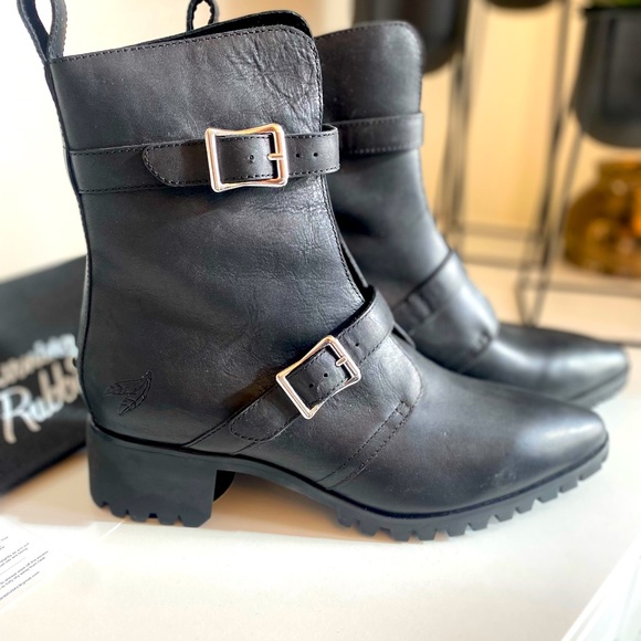 Breaking Hearts & Burning Rubber Leather Moto Boot - Picture 2 of 14